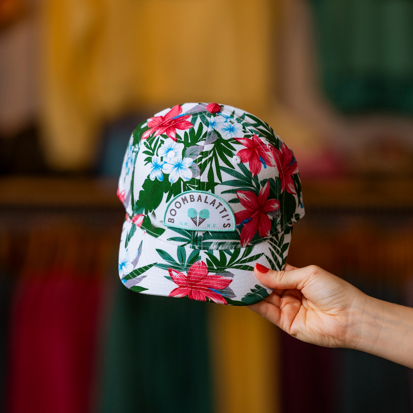 White Aloha Patch Hat  - Youth/Small Sized