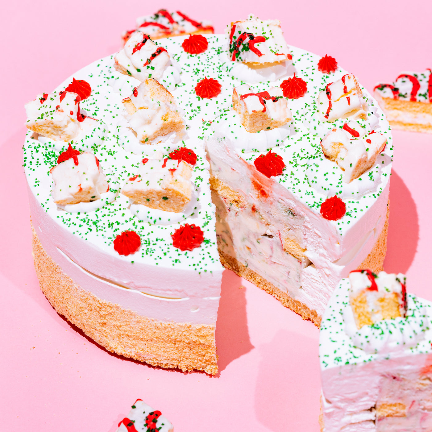 Christmas Tree Ice Cream Cake - Local Pickup Only