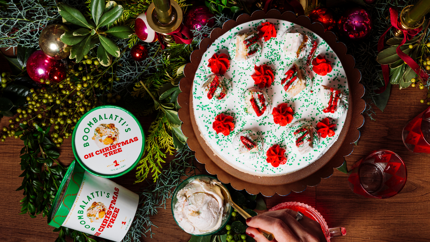 Christmas Tree Ice Cream Cake - Local Pickup Only