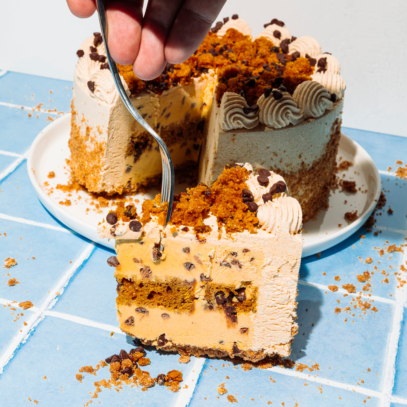 Pumpkin Chocolate Chip Ice Cream Cake - Local Pickup Only